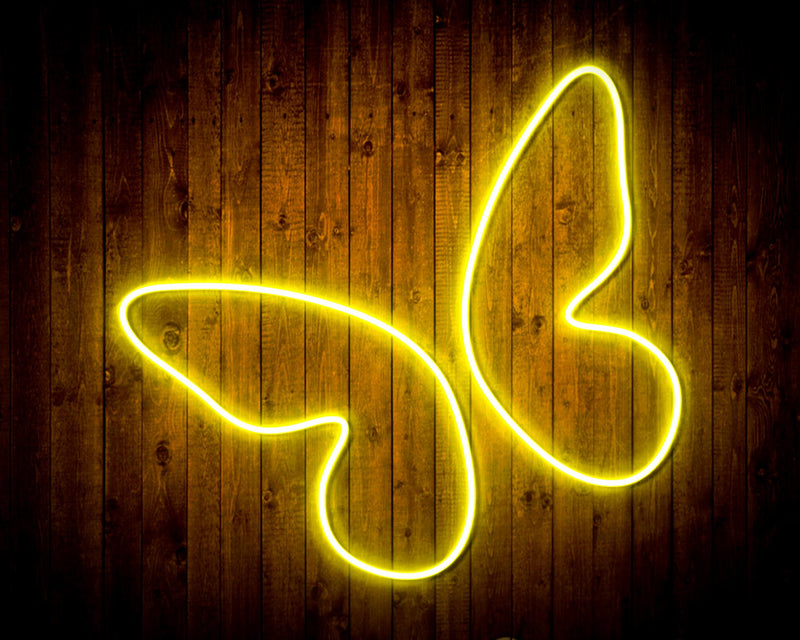 Butterfly Girl Room Flex Silicone LED Sign (Neon-Style, LED Technology) - LED Gift Works