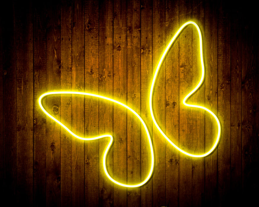 Butterfly Girl Room Flex Silicone LED Sign (Neon-Style, LED Technology) - Way Up Gifts