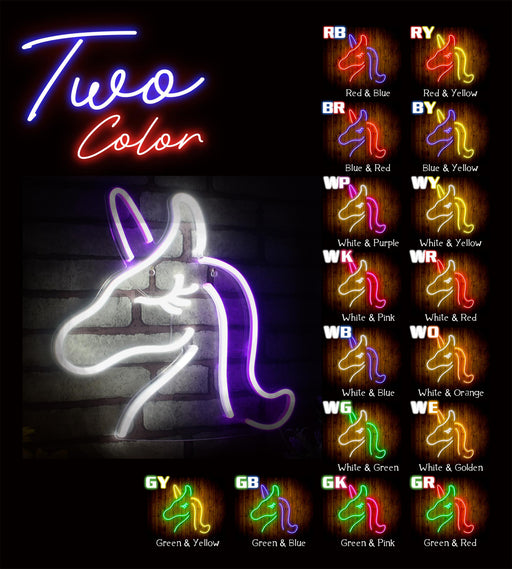 Unicorn Flex Silicone LED Sign (Neon-Style, LED Technology) - LED Gift Works
