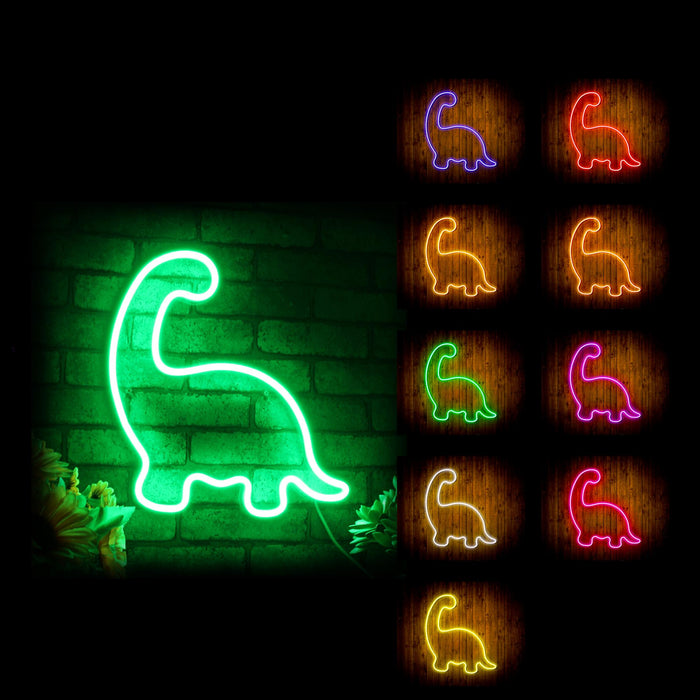 Dinosaur Kid Room Flex Silicone LED Sign (Neon-Style, LED Technology) - Way Up Gifts