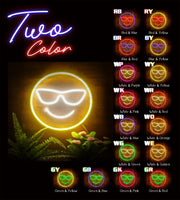 Smiley Face with Sunglasses Emoji Flex Silicone LED Sign (Neon-Style, LED Technology) - LED Gift Works