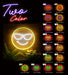 Smiley Face with Sunglasses Emoji Flex Silicone LED Sign (Neon-Style, LED Technology) - Way Up Gifts