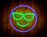 Smiley Face with Sunglasses Emoji Flex Silicone LED Sign (Neon-Style, LED Technology) - Way Up Gifts