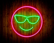 Smiley Face with Sunglasses Emoji Flex Silicone LED Sign (Neon-Style, LED Technology) - LED Gift Works