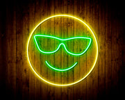Smiley Face with Sunglasses Emoji Flex Silicone LED Sign (Neon-Style, LED Technology) - LED Gift Works