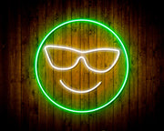 Smiley Face with Sunglasses Emoji Flex Silicone LED Sign (Neon-Style, LED Technology) - LED Gift Works