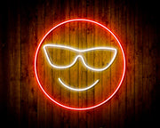 Smiley Face with Sunglasses Emoji Flex Silicone LED Sign (Neon-Style, LED Technology) - LED Gift Works