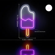 Ice Cream Popsicle Flex Silicone LED Sign (Neon-Style, LED Technology) - LED Gift Works