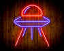 Alien Space Ship UFO Flex Silicone LED Sign (Neon-Style, LED Technology) - Way Up Gifts