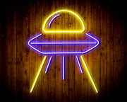 Alien Space Ship UFO Flex Silicone LED Sign (Neon-Style, LED Technology) - LED Gift Works