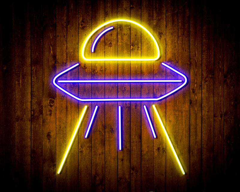 Alien Space Ship UFO Flex Silicone LED Sign (Neon-Style, LED Technology) - LED Gift Works