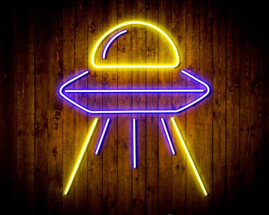Alien Space Ship UFO Flex Silicone LED Sign (Neon-Style, LED Technology) - Way Up Gifts