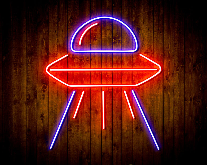 Alien Space Ship UFO Flex Silicone LED Sign (Neon-Style, LED Technology) - Way Up Gifts