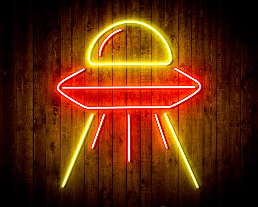 Alien Space Ship UFO Flex Silicone LED Sign (Neon-Style, LED Technology) - Way Up Gifts