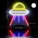Alien Space Ship UFO Flex Silicone LED Sign (Neon-Style, LED Technology) - Way Up Gifts