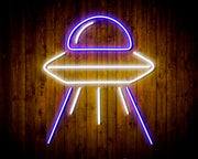 Alien Space Ship UFO Flex Silicone LED Sign (Neon-Style, LED Technology) - LED Gift Works