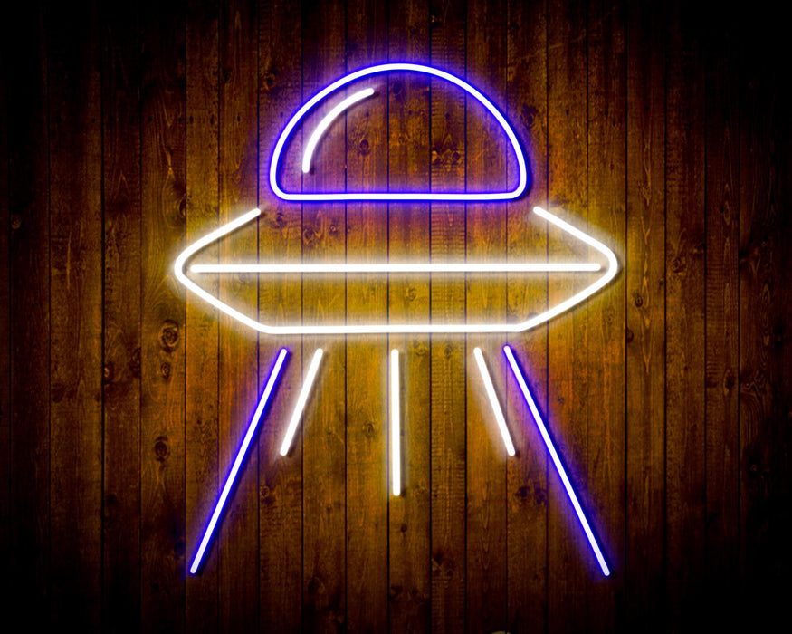 Alien Space Ship UFO Flex Silicone LED Sign (Neon-Style, LED Technology) - Way Up Gifts