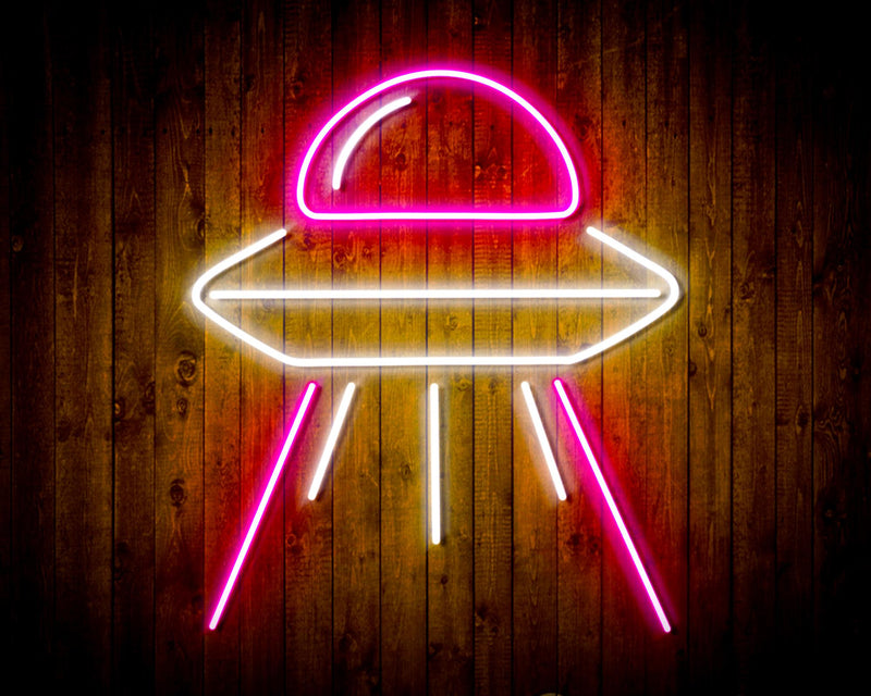 Alien Space Ship UFO Flex Silicone LED Sign (Neon-Style, LED Technology) - LED Gift Works