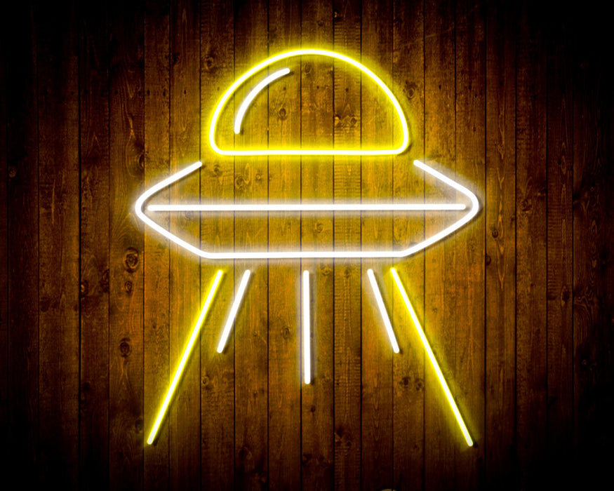 Alien Space Ship UFO Flex Silicone LED Sign (Neon-Style, LED Technology) - Way Up Gifts