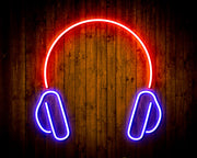 Headphones Recording Studio Flex Silicone LED Sign (Neon-Style, LED Technology) - LED Gift Works