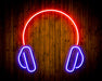Headphones Recording Studio Flex Silicone LED Sign (Neon-Style, LED Technology) - Way Up Gifts