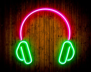 Headphones Recording Studio Flex Silicone LED Sign (Neon-Style, LED Technology) - LED Gift Works