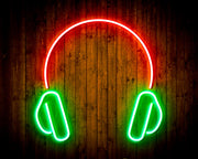 Headphones Recording Studio Flex Silicone LED Sign (Neon-Style, LED Technology) - LED Gift Works