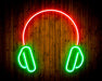 Headphones Recording Studio Flex Silicone LED Sign (Neon-Style, LED Technology) - Way Up Gifts