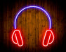Headphones Recording Studio Flex Silicone LED Sign (Neon-Style, LED Technology) - Way Up Gifts