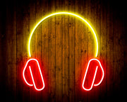 Headphones Recording Studio Flex Silicone LED Sign (Neon-Style, LED Technology) - LED Gift Works