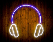 Headphones Recording Studio Flex Silicone LED Sign (Neon-Style, LED Technology) - LED Gift Works