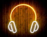 Headphones Recording Studio Flex Silicone LED Sign (Neon-Style, LED Technology) - Way Up Gifts