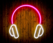 Headphones Recording Studio Flex Silicone LED Sign (Neon-Style, LED Technology) - LED Gift Works