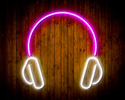 Headphones Recording Studio Flex Silicone LED Sign (Neon-Style, LED Technology) - LED Gift Works
