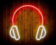 Headphones Recording Studio Flex Silicone LED Sign (Neon-Style, LED Technology) - LED Gift Works