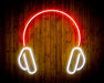 Headphones Recording Studio Flex Silicone LED Sign (Neon-Style, LED Technology) - Way Up Gifts