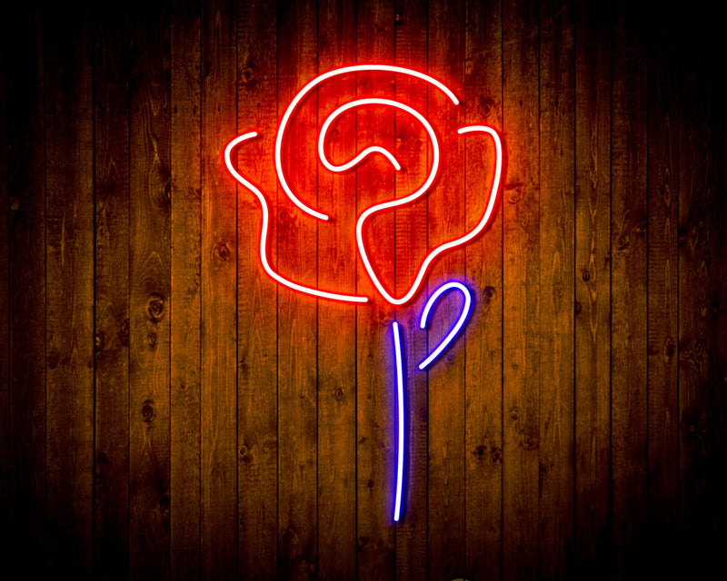Led Light Sign Roses Rose Flower Flex Silicone LED Sign (Neon-Style, LED Technology) — LED ...