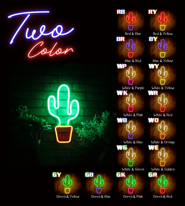 Cactus Flex Silicone LED Sign (Neon-Style, LED Technology) - Way Up Gifts