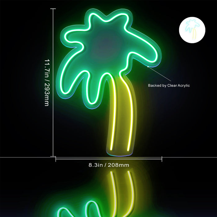 Palm Tree Flex Silicone LED Sign (Neon-Style, LED Technology) - Way Up Gifts