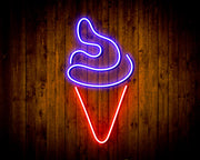 Ice Cream Cone Flex Silicone LED Sign (Neon-Style, LED Technology) - LED Gift Works