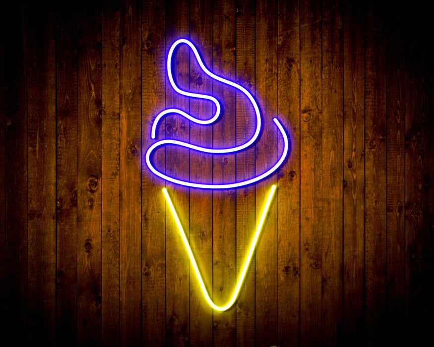 Ice Cream Cone Flex Silicone LED Sign (Neon-Style, LED Technology) - Way Up Gifts