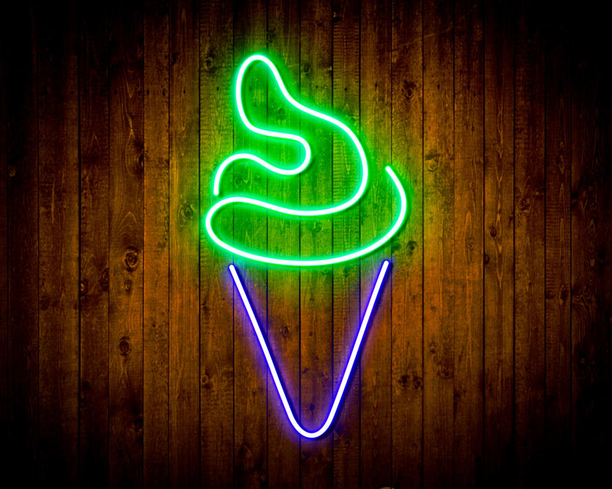 Ice Cream Cone Flex Silicone LED Sign (Neon-Style, LED Technology) - Way Up Gifts