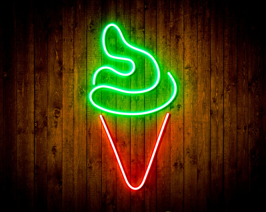 Ice Cream Cone Flex Silicone LED Sign (Neon-Style, LED Technology) - Way Up Gifts