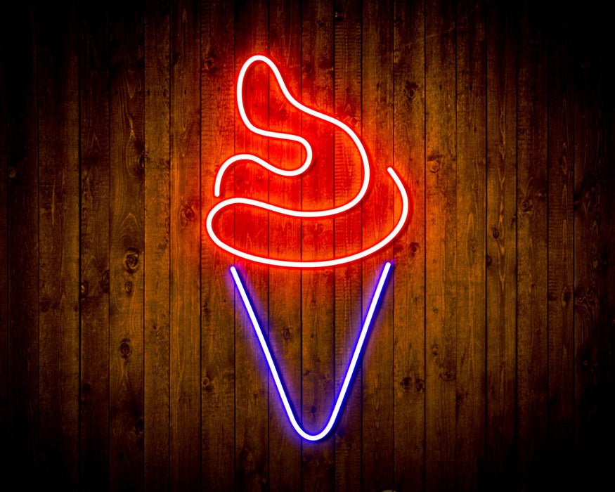 Ice Cream Cone Flex Silicone LED Sign (Neon-Style, LED Technology) - Way Up Gifts