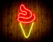 Ice Cream Cone Flex Silicone LED Sign (Neon-Style, LED Technology) - LED Gift Works
