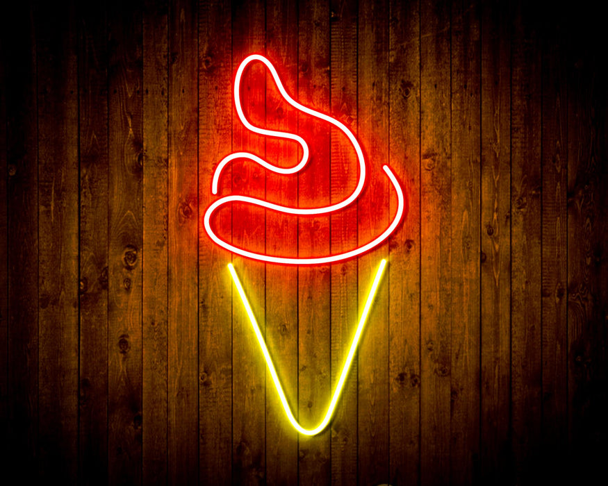 Ice Cream Cone Flex Silicone LED Sign (Neon-Style, LED Technology) - Way Up Gifts