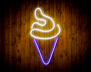 Ice Cream Cone Flex Silicone LED Sign (Neon-Style, LED Technology) - LED Gift Works