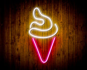 Ice Cream Cone Flex Silicone LED Sign (Neon-Style, LED Technology) - LED Gift Works