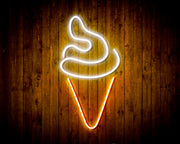 Ice Cream Cone Flex Silicone LED Sign (Neon-Style, LED Technology) - LED Gift Works