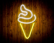 Ice Cream Cone Flex Silicone LED Sign (Neon-Style, LED Technology) - LED Gift Works